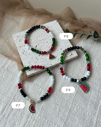 x33 Palestine Crystal Tasbih Bracelet 🌷