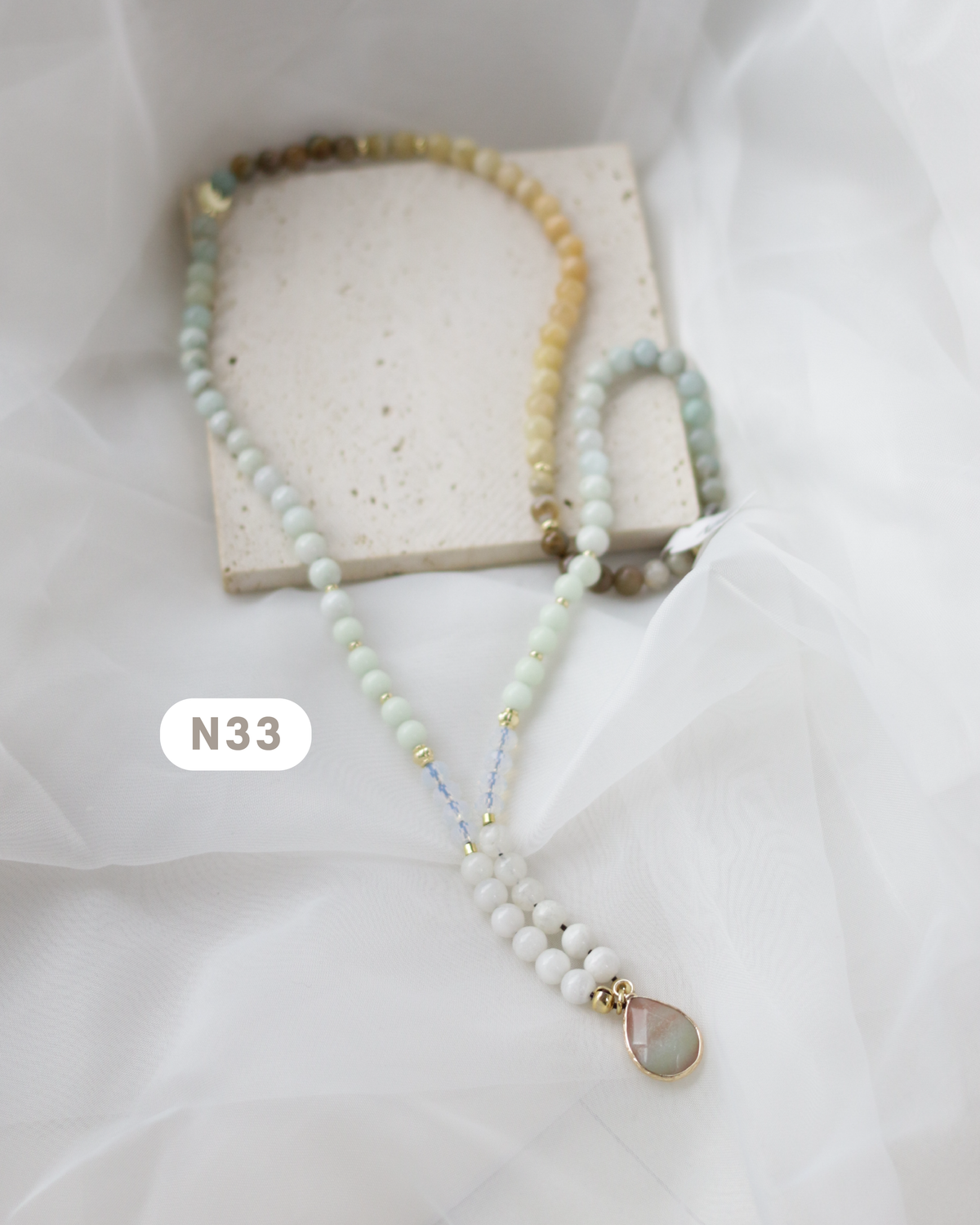 x99 Stone Tasbih ✨🕊️✨