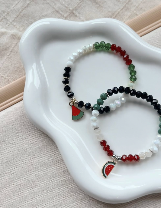 x33 Palestine Crystal Tasbih Bracelet 🌷